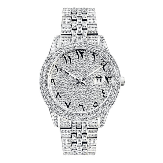 „Celestial Arabic Diamond“ Uhr mit arabischen Ziffern