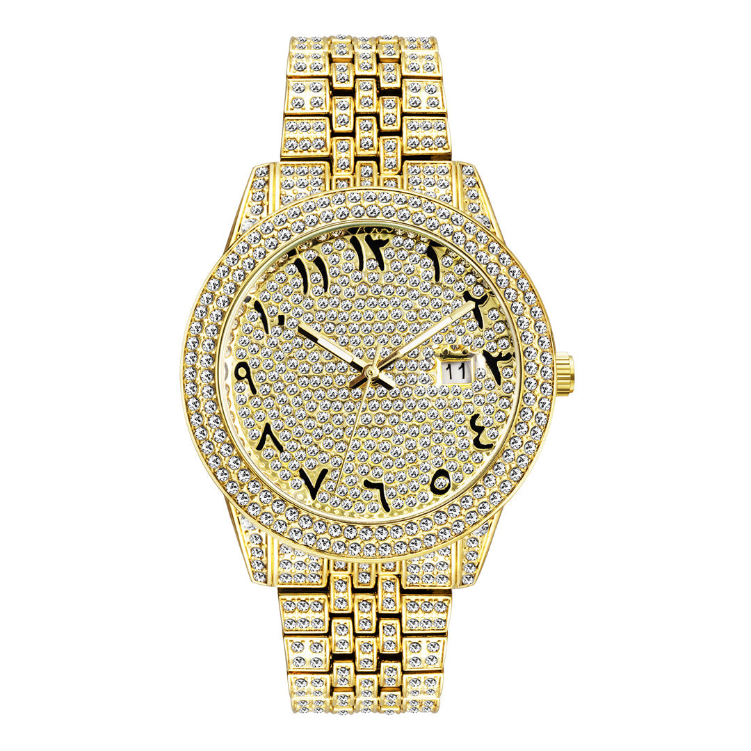„Celestial Arabic Diamond“ Uhr mit arabischen Ziffern