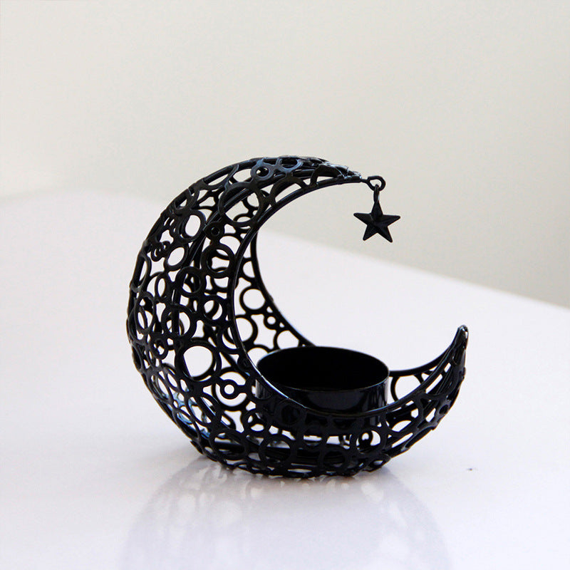 Mubarak Moon – Kunstvoller Ramadan & Eid Kerzenhalter aus Metall