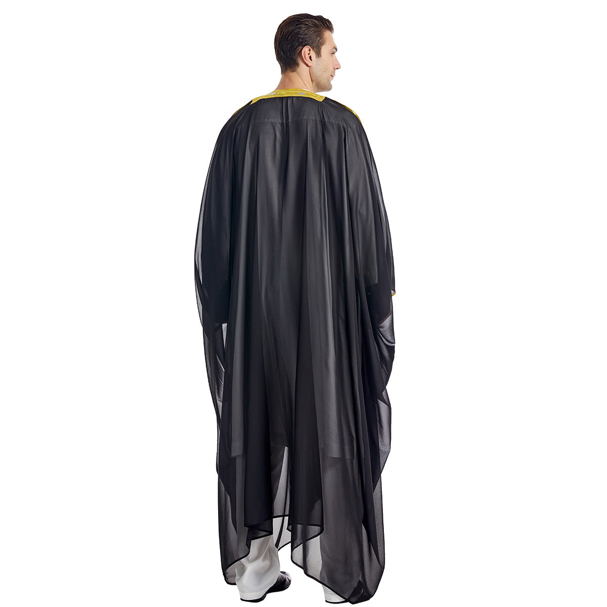 Premium Herren Bisht "Amir" – Traditionelle Überrobe mit Goldstickerei