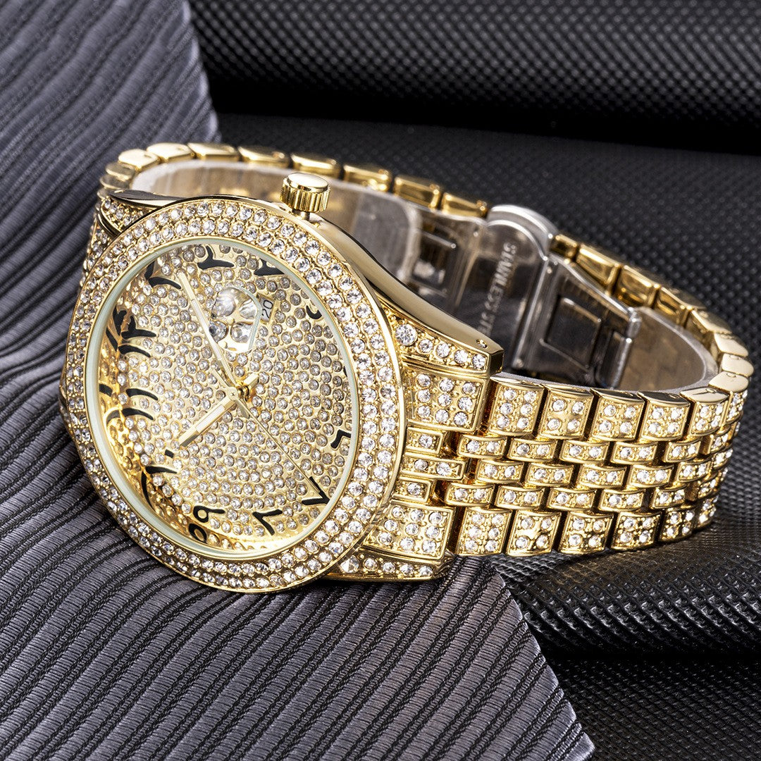 „Celestial Arabic Diamond“ Uhr mit arabischen Ziffern