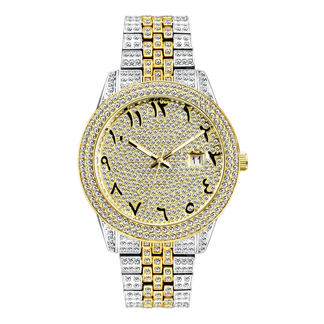 „Celestial Arabic Diamond“ Uhr mit arabischen Ziffern