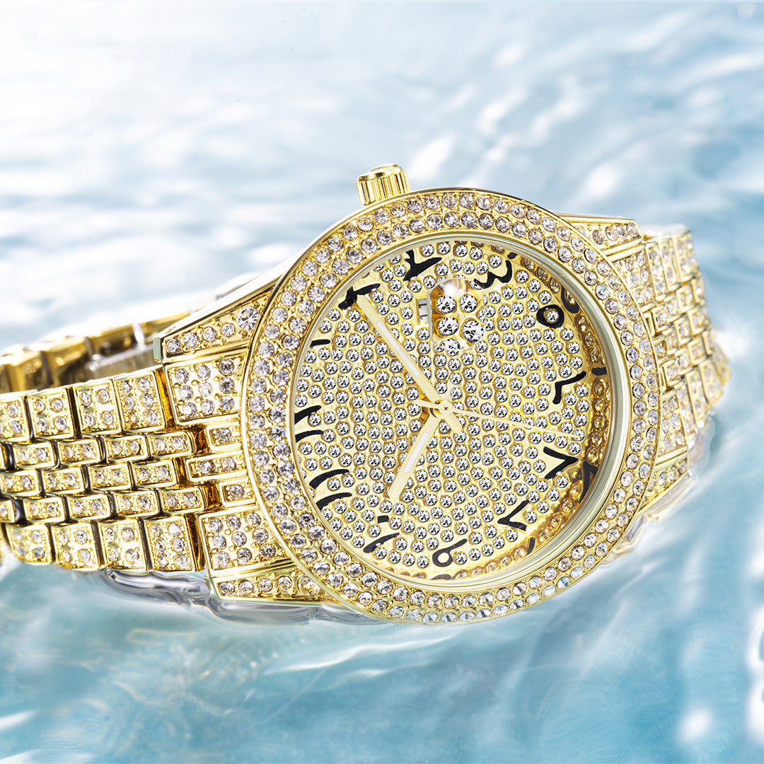 „Celestial Arabic Diamond“ Uhr mit arabischen Ziffern