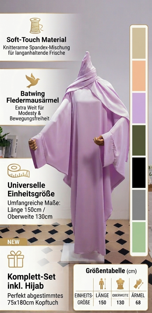 Abaya Set „Amana Grace“ - inkl. passendem Hijab