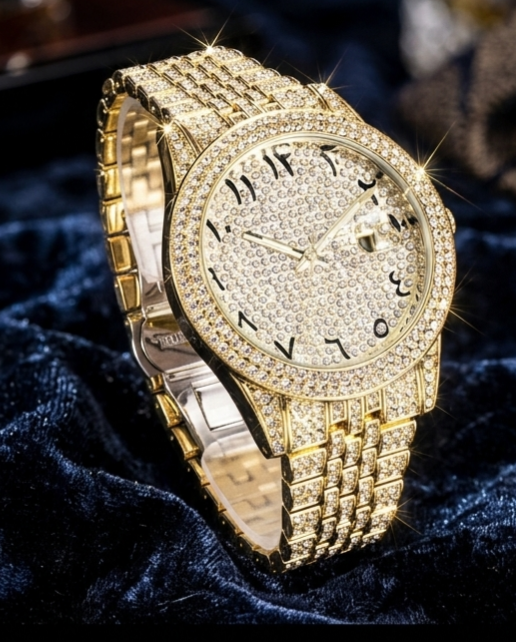 „Celestial Arabic Diamond“ Uhr mit arabischen Ziffern