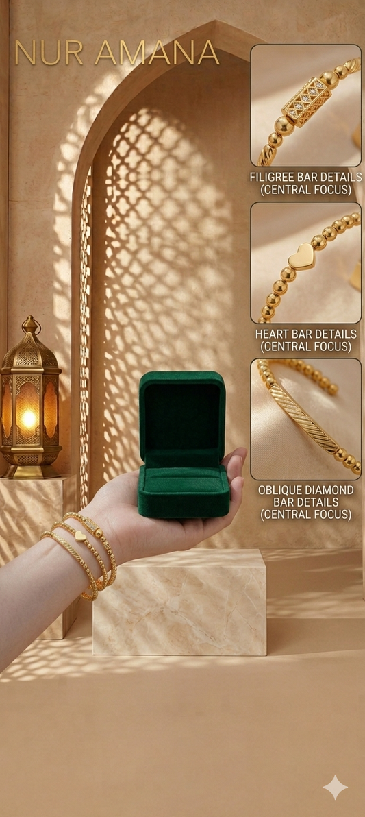 "Zahra“ Gold-Layering Set (3-teilig)